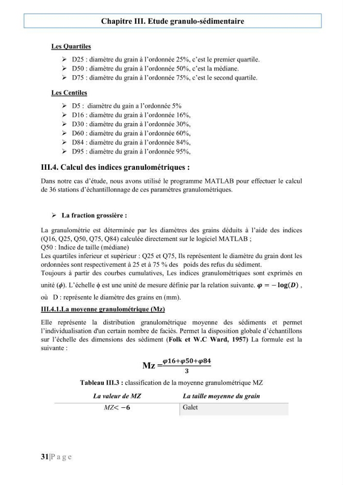 Quantification de transit sédimentaire longitudinal de la région Est de la Baie d’Alger