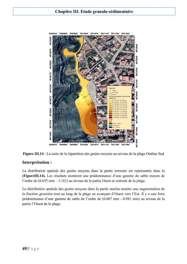 Quantification de transit sédimentaire longitudinal de la région Est de la Baie d’Alger