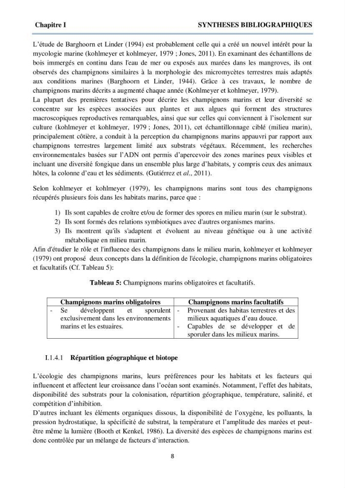 Détermination et criblage de la flore fongique potentiellement toxinogène du port d’Alger et de la ferme aquacole « Cultmare » de Tipaza :test de toxicité sur les larves d’Artémie