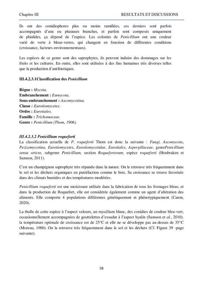 Détermination et criblage de la flore fongique potentiellement toxinogène du port d’Alger et de la ferme aquacole « Cultmare » de Tipaza :test de toxicité sur les larves d’Artémie