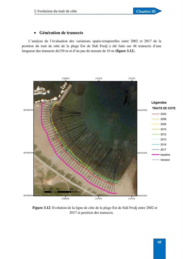 Contribution à la connaissance de la morphologie et de la dynamique sédimentaire du littoral centre de l\'Algèrie : cas d\'étude : Boumerdès, Sidi Fredj et Hamdania