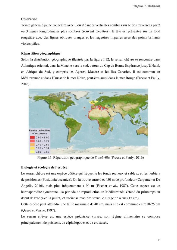 Approche écosystémique de la pêcherie artisanale de la baie de Bou Ismail : cas des serrans (Osteichthyens, Serranidae)
