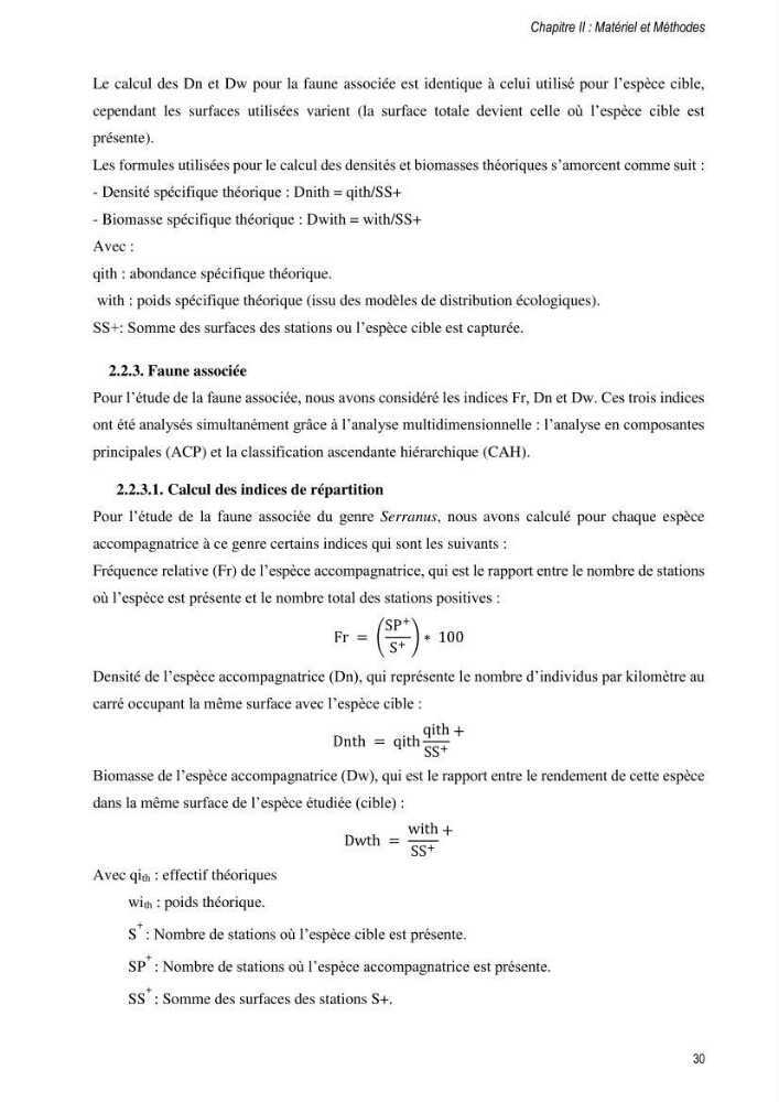 Approche écosystémique de la pêcherie artisanale de la baie de Bou Ismail : cas des serrans (Osteichthyens, Serranidae)