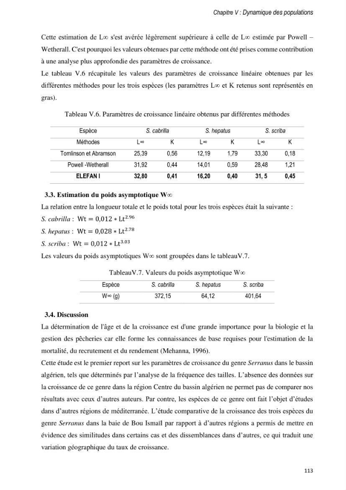 Approche écosystémique de la pêcherie artisanale de la baie de Bou Ismail : cas des serrans (Osteichthyens, Serranidae)