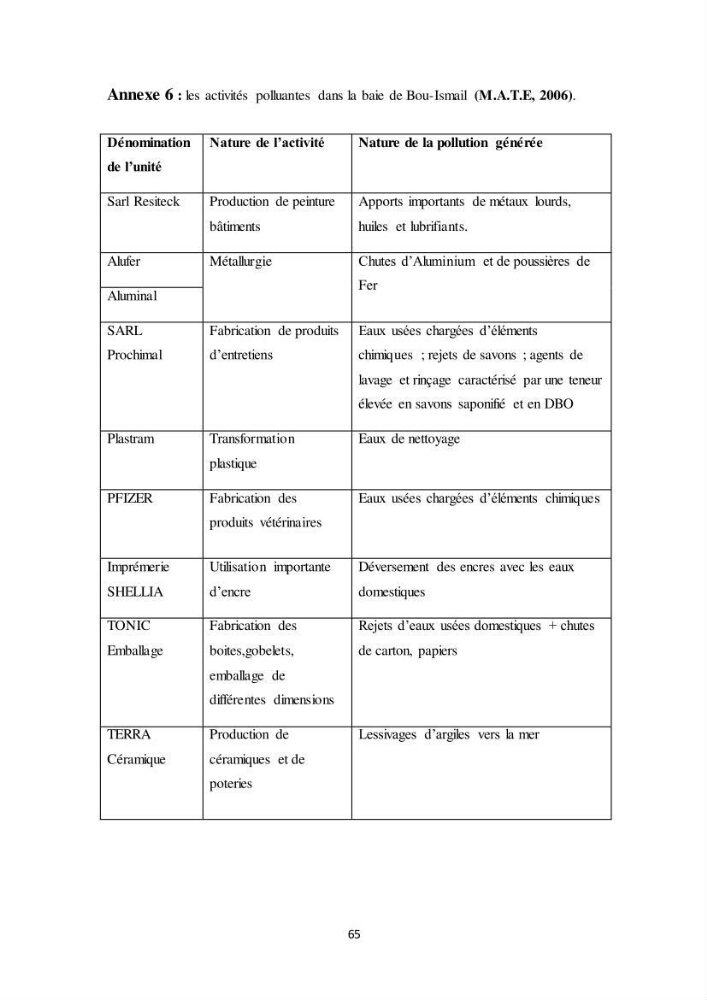 Evaluation quantitative des microplastiques dans la baie de Bou-Ismail