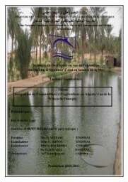 Intégration de l'Aquaculture à l'agriculture en Algerie. Cas de la wilaya de Ouargla