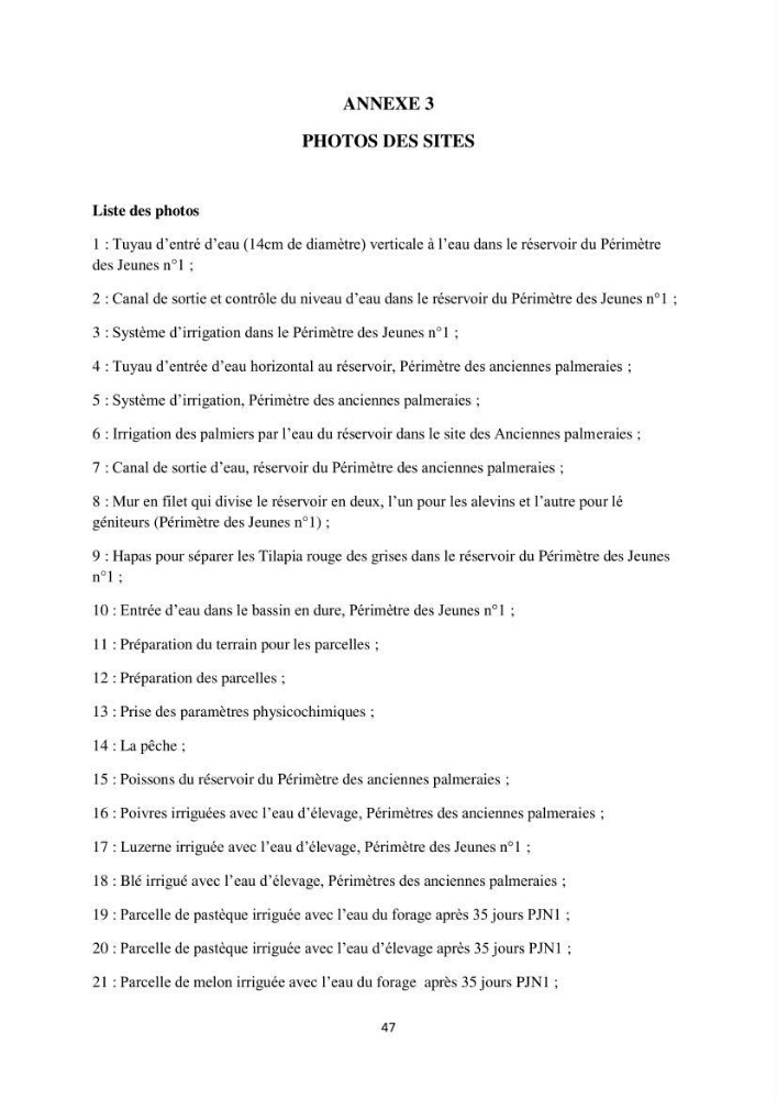 Intégration de l\'Aquaculture à l\'agriculture en Algerie. Cas de la wilaya de Ouargla