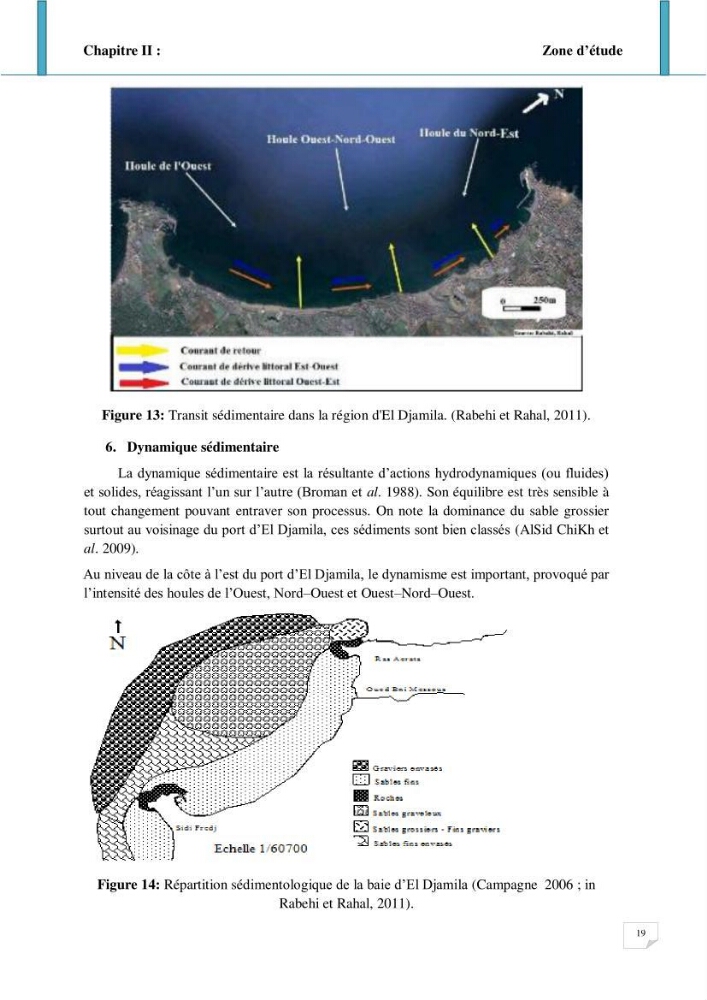 Evolution spatio-temporelle du littoral de la baie d\'El Djamila prévisions des risques et adaptation