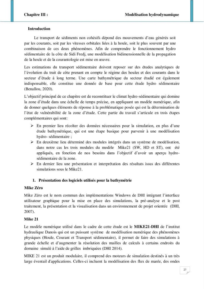 Evolution spatio-temporelle du littoral de la baie d\'El Djamila prévisions des risques et adaptation