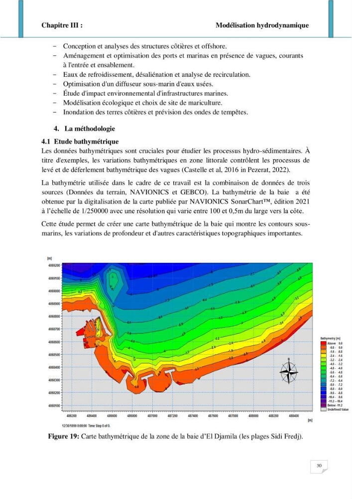 Evolution spatio-temporelle du littoral de la baie d\'El Djamila prévisions des risques et adaptation