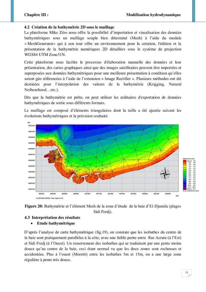 Evolution spatio-temporelle du littoral de la baie d\'El Djamila prévisions des risques et adaptation