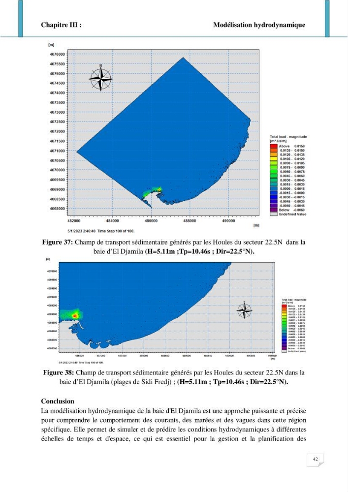 Evolution spatio-temporelle du littoral de la baie d\'El Djamila prévisions des risques et adaptation