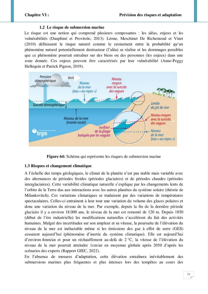 Evolution spatio-temporelle du littoral de la baie d\'El Djamila prévisions des risques et adaptation