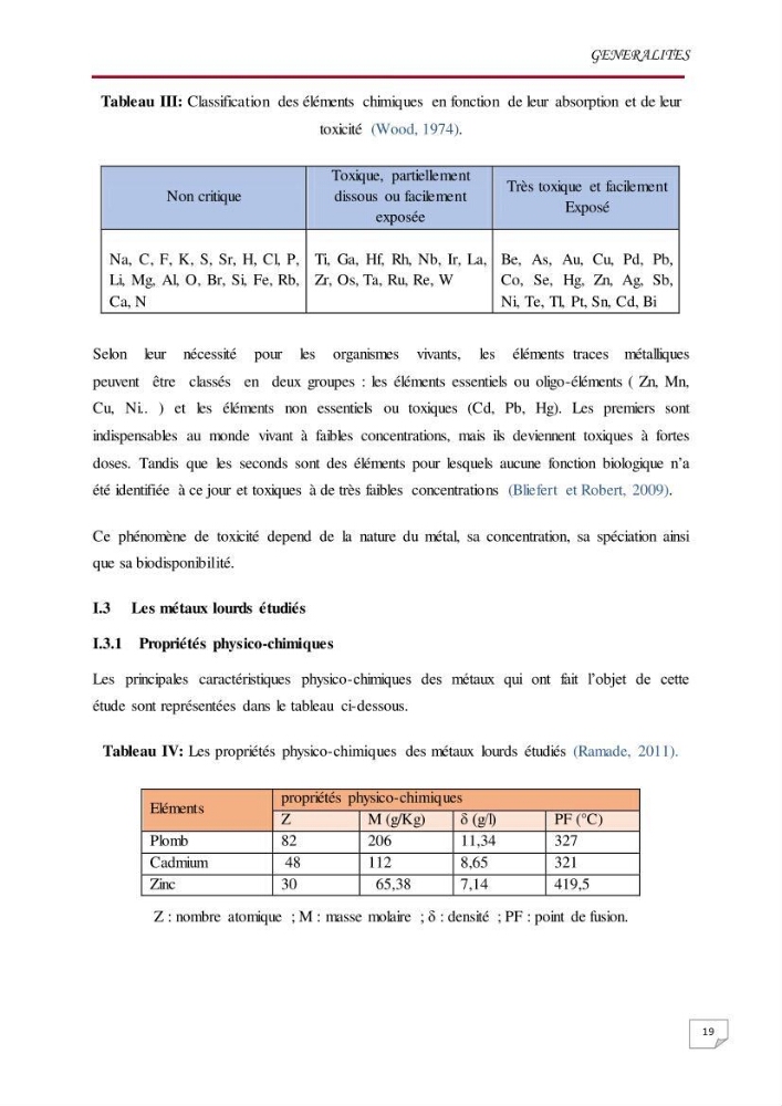 Evaluation des teneurs en métaux lourds dans l\'environnement marin du littoral Algérois chez Patella sp et les moules