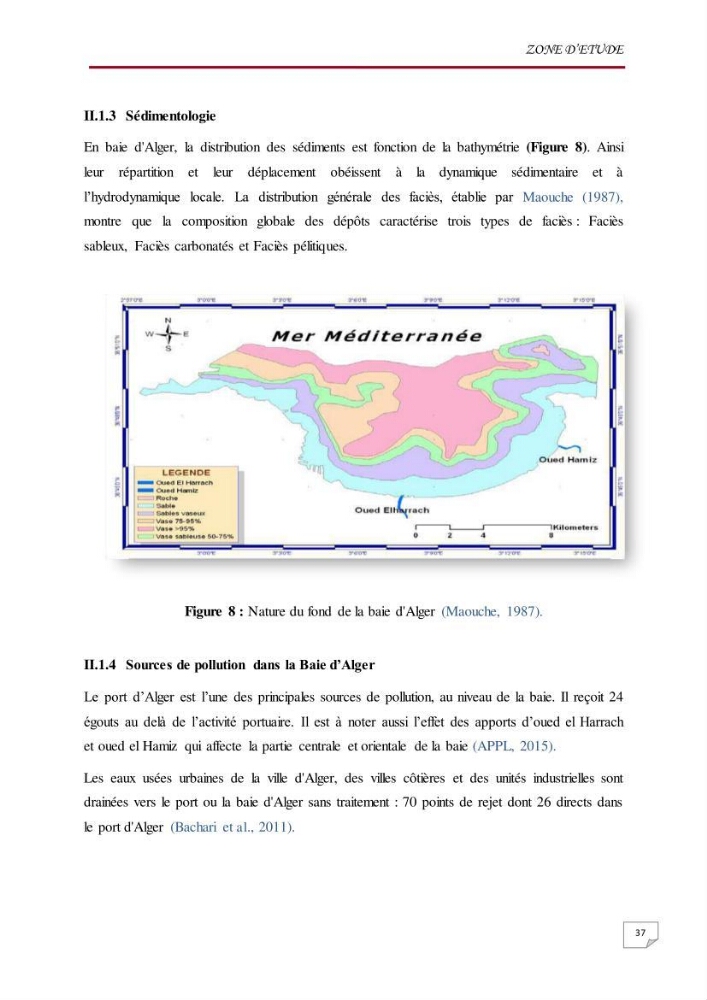 Evaluation des teneurs en métaux lourds dans l\'environnement marin du littoral Algérois chez Patella sp et les moules