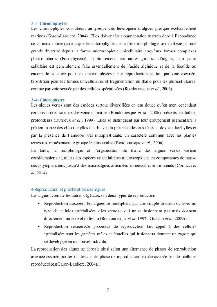 Etude des algues marines de la région de Tipaza :taxonomie et mise en évidence des espèces à intérêt aquacole