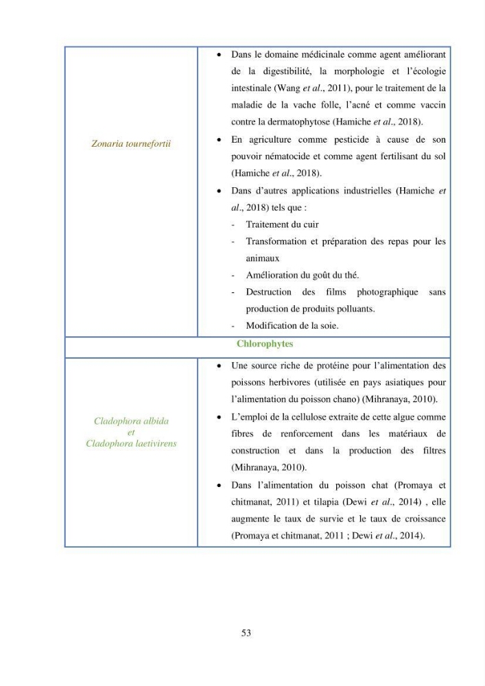 Etude des algues marines de la région de Tipaza :taxonomie et mise en évidence des espèces à intérêt aquacole