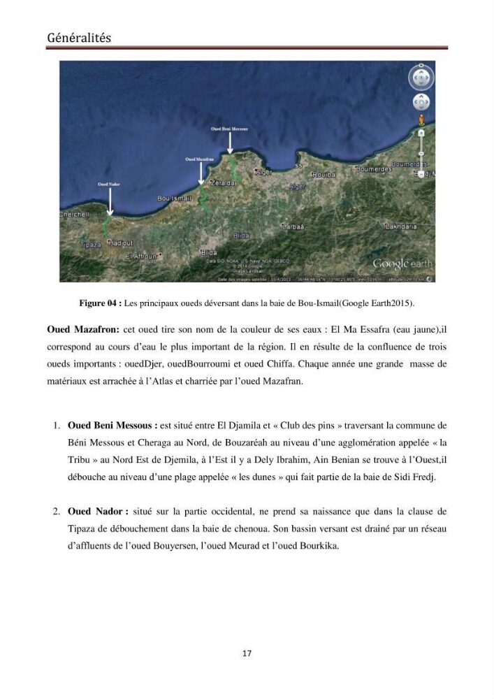 Suivi des populations phytoplanctoniquedans la baie de Bou-Ismail (Avril-Mai 2015).