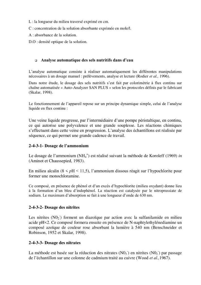 Etude hydrobiologique du barrage de Boukourdane (wilaya de Tipaza)