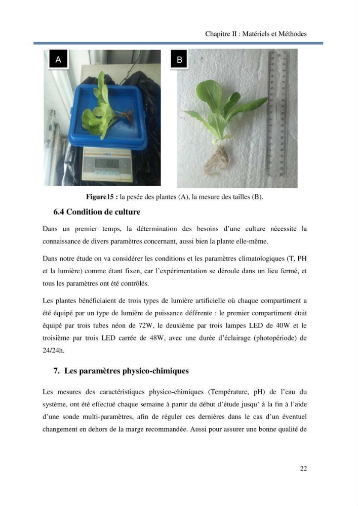 Suivi d\'un systeme d\'élevage en aquaponie en Algèrie