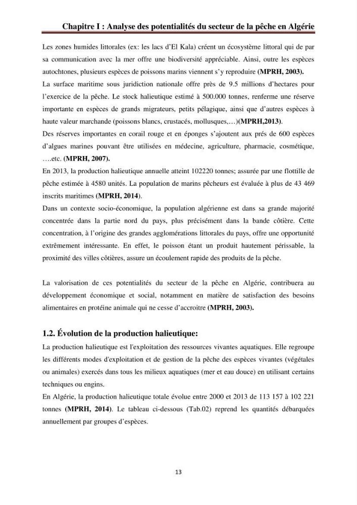 La commercialisation des produits de la pêche dans la baie de Bou Ismail: