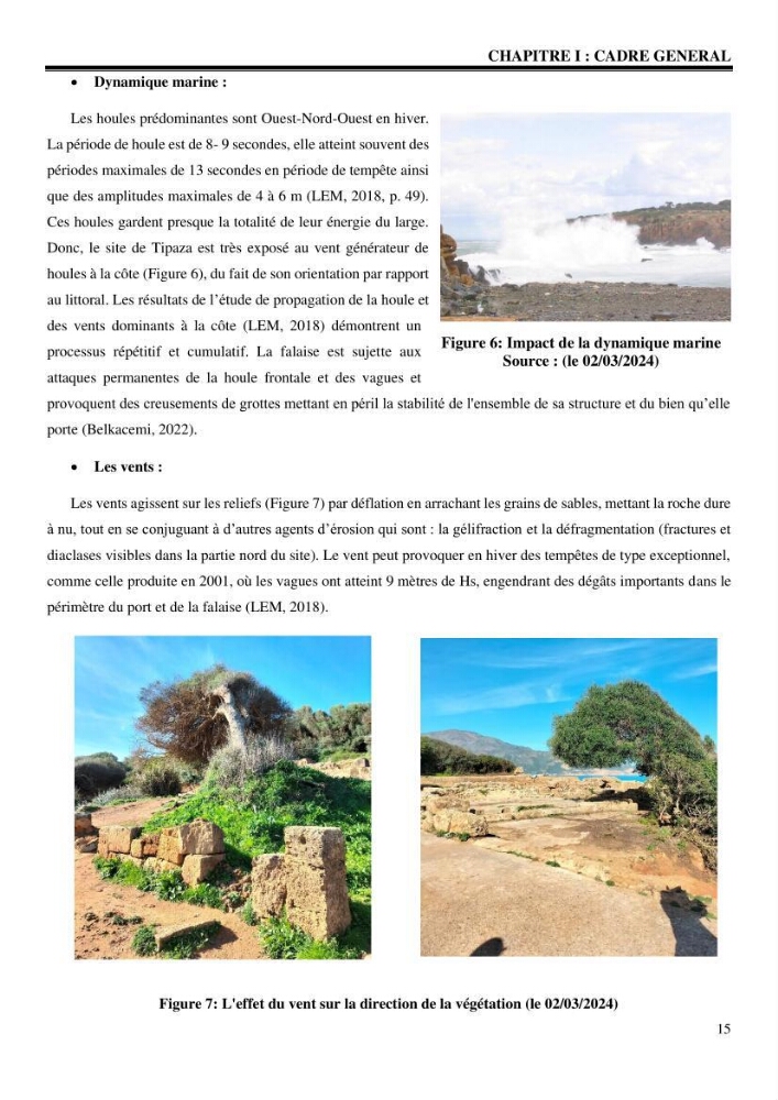 Archéologie côtière en Algérie Menaces et valorisation des ruines de Tipaza