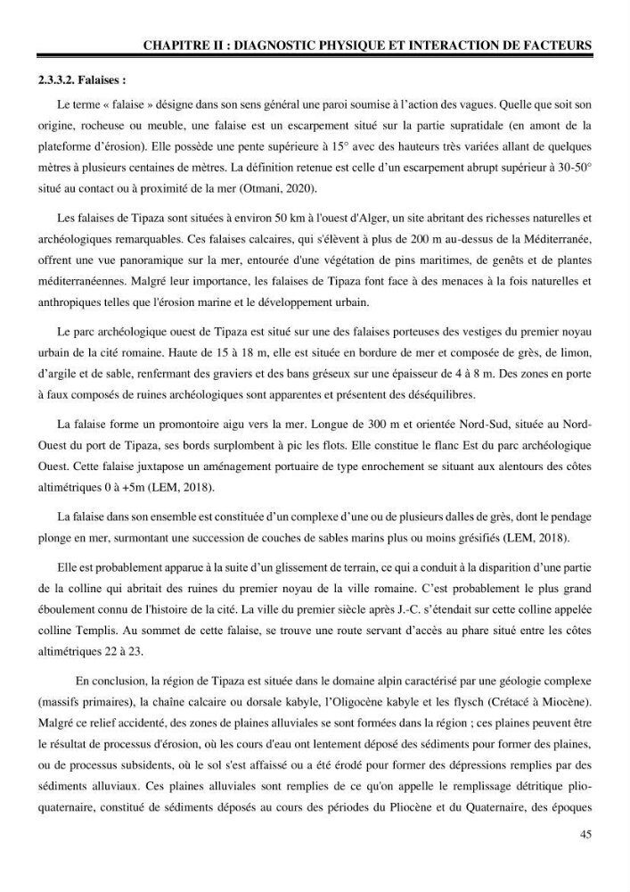 Archéologie côtière en Algérie Menaces et valorisation des ruines de Tipaza