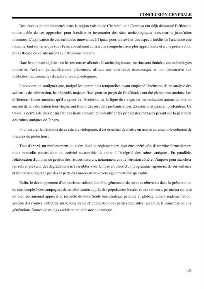 Archéologie côtière en Algérie Menaces et valorisation des ruines de Tipaza