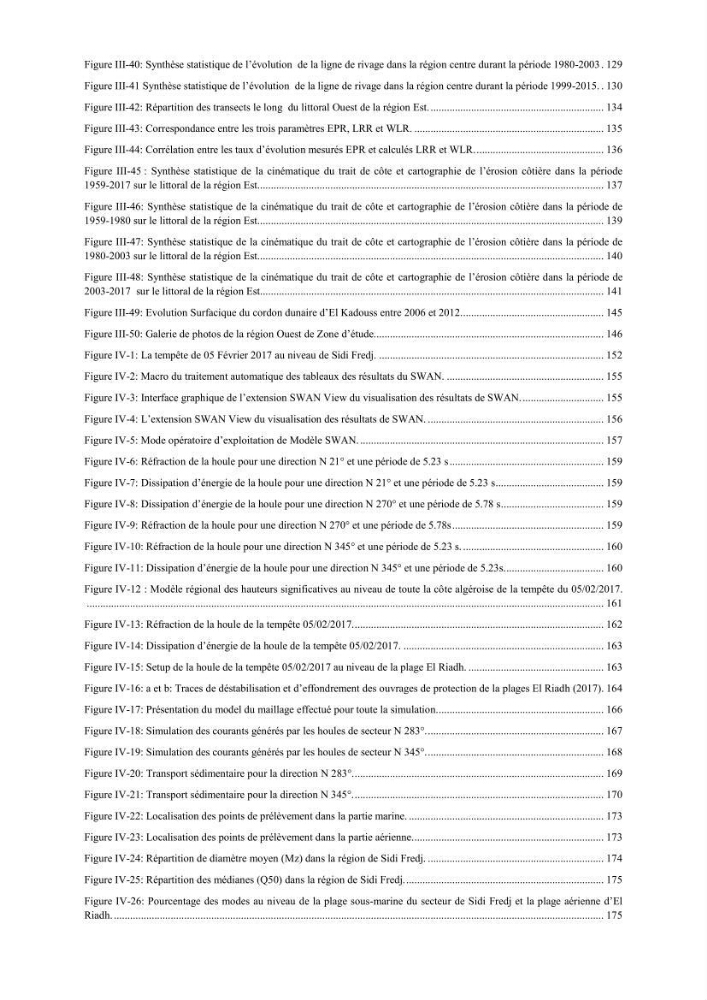 Etude et evaluation de la vulnerabilité des systèmes cotiers dans la région Algéroise