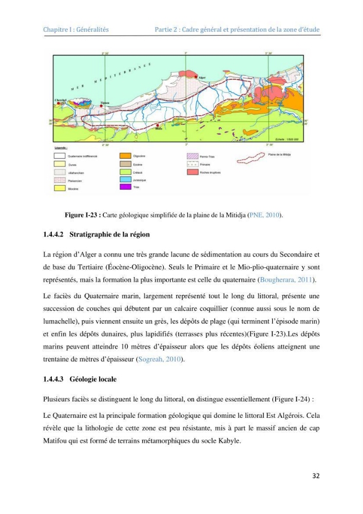 Etude et evaluation de la vulnerabilité des systèmes cotiers dans la région Algéroise