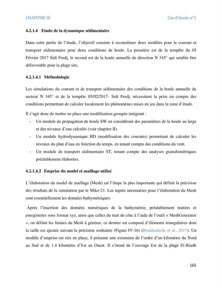 Etude et evaluation de la vulnerabilité des systèmes cotiers dans la région Algéroise