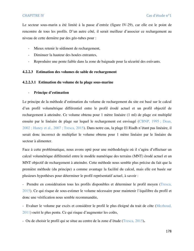 Etude et evaluation de la vulnerabilité des systèmes cotiers dans la région Algéroise