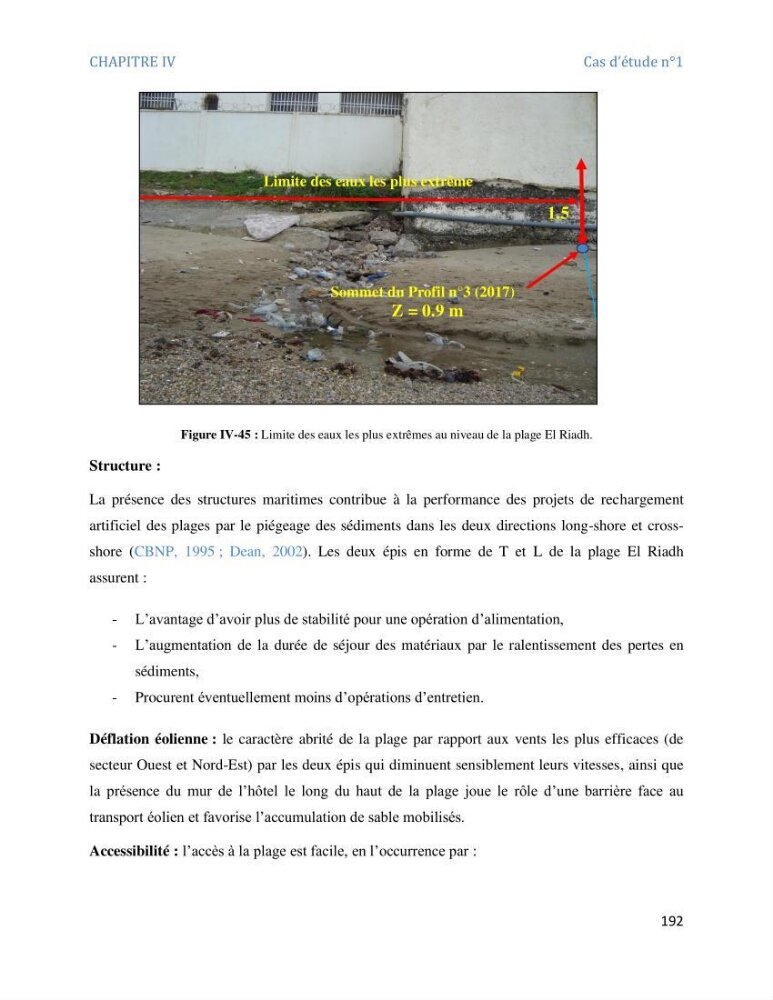 Etude et evaluation de la vulnerabilité des systèmes cotiers dans la région Algéroise