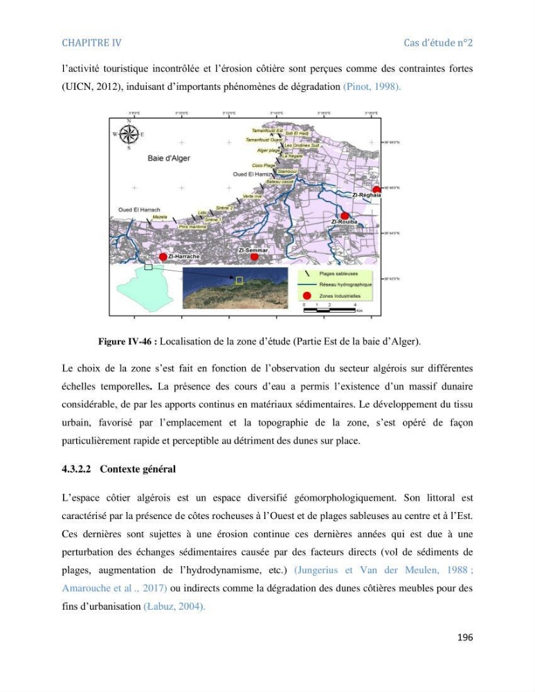 Etude et evaluation de la vulnerabilité des systèmes cotiers dans la région Algéroise
