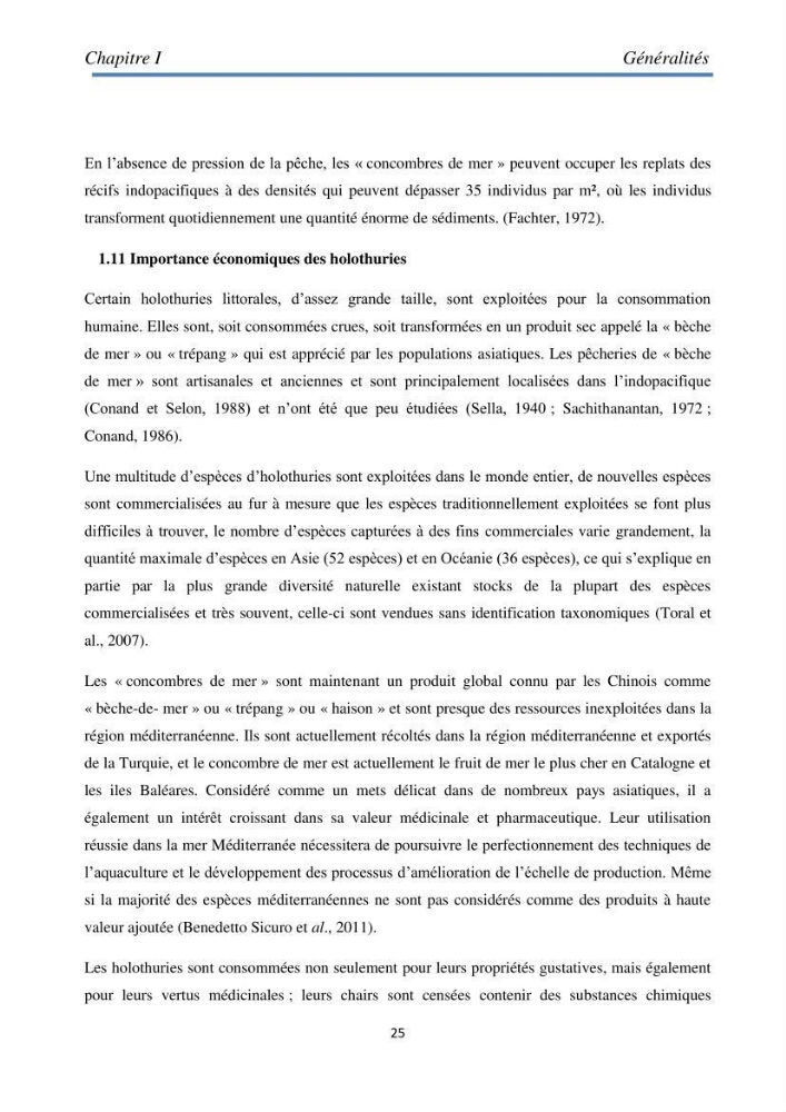 Essai d\'élevage du concombre de mer