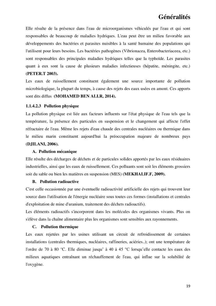 Suivi environnemental de la qualité des eaux adjacentes à une station de production pétrochimique (cas de Skikda,Est du bassin Algerien):