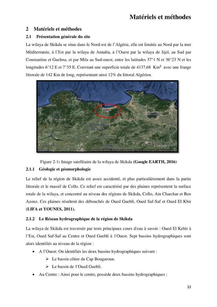 Suivi environnemental de la qualité des eaux adjacentes à une station de production pétrochimique (cas de Skikda,Est du bassin Algerien):