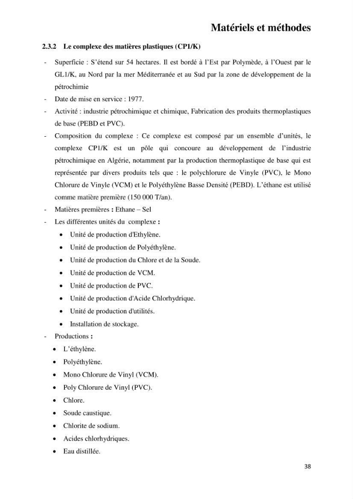 Suivi environnemental de la qualité des eaux adjacentes à une station de production pétrochimique (cas de Skikda,Est du bassin Algerien):