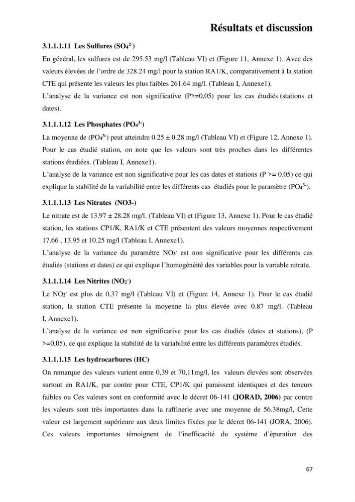 Suivi environnemental de la qualité des eaux adjacentes à une station de production pétrochimique (cas de Skikda,Est du bassin Algerien):