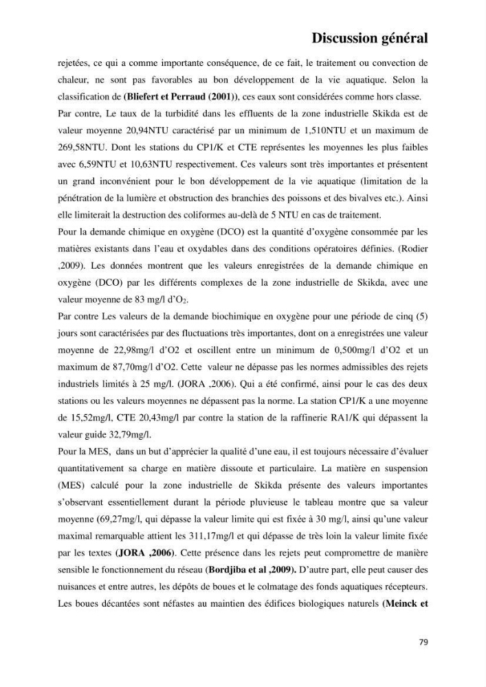 Suivi environnemental de la qualité des eaux adjacentes à une station de production pétrochimique (cas de Skikda,Est du bassin Algerien):
