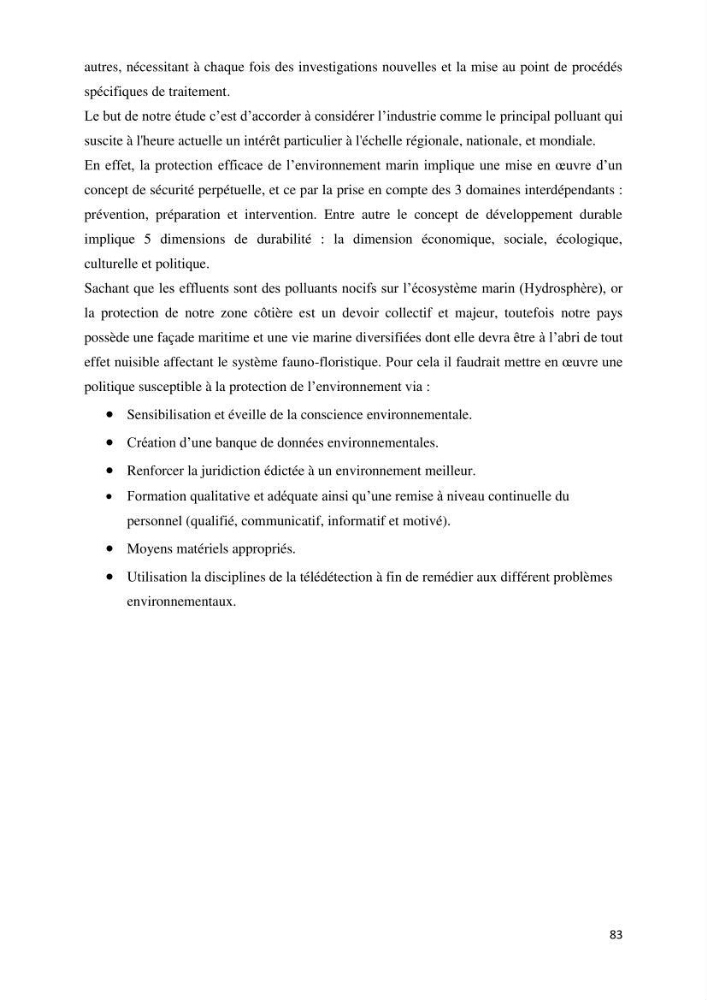 Suivi environnemental de la qualité des eaux adjacentes à une station de production pétrochimique (cas de Skikda,Est du bassin Algerien):