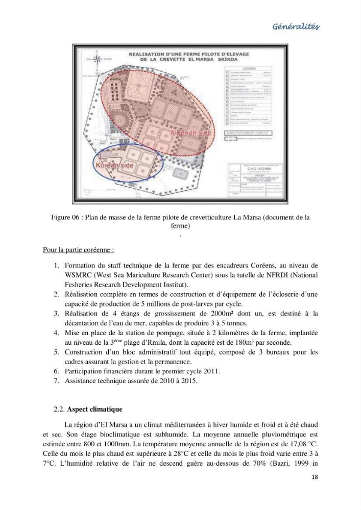 Caracterisation de l\'elevage de la crevette Litopenaeus vannamei ( boone,1931) Ferme Pilote la marsa (Skikda)
