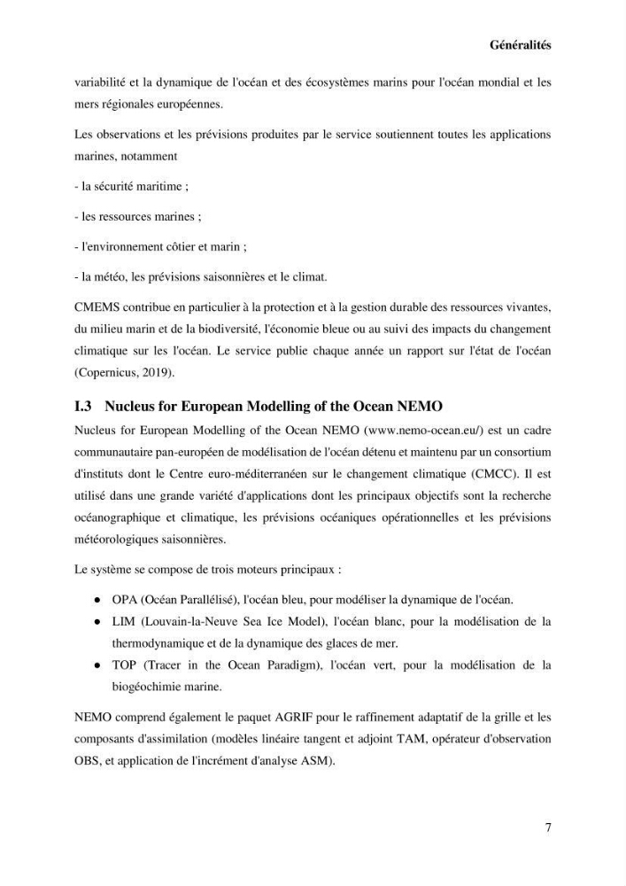 L’utilisation des données in-situ pour l’évaluation des produits CMEMS (physiques et biogéochimiques) dans le bassin Algérien.