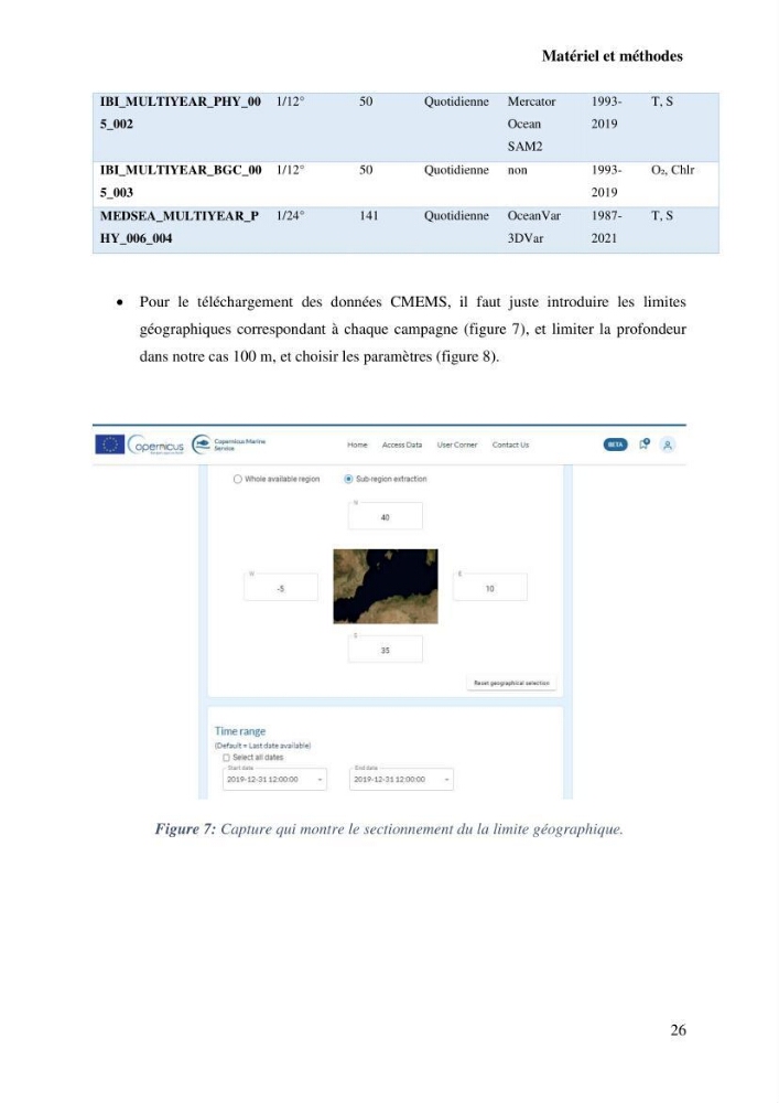 L’utilisation des données in-situ pour l’évaluation des produits CMEMS (physiques et biogéochimiques) dans le bassin Algérien.