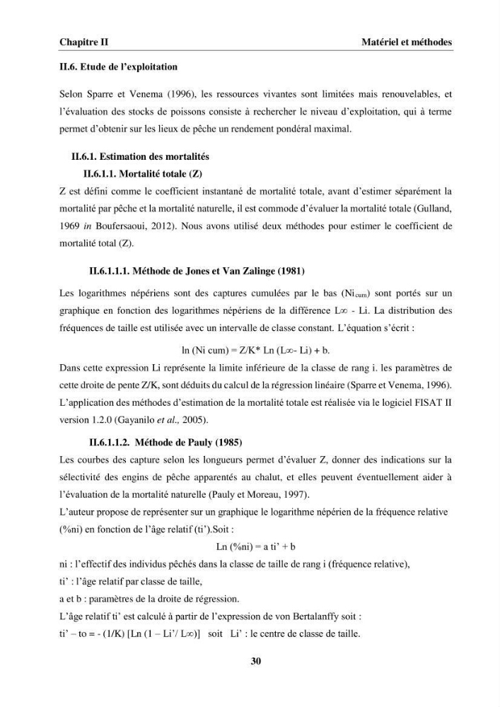 Etude des habitudes alimentaires, de la croissance et évaluation du stock du Pageot blanc Pagellus acarne(Risso,1826) dans la région centre algérienne: