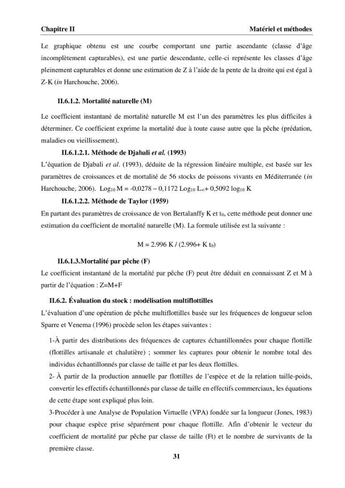 Etude des habitudes alimentaires, de la croissance et évaluation du stock du Pageot blanc Pagellus acarne(Risso,1826) dans la région centre algérienne: