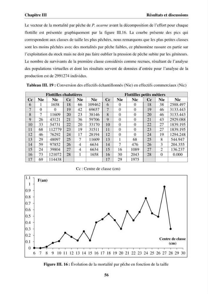 Etude des habitudes alimentaires, de la croissance et évaluation du stock du Pageot blanc Pagellus acarne(Risso,1826) dans la région centre algérienne: