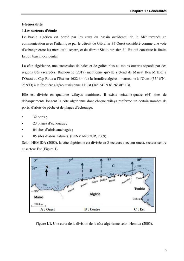 Etude comparative d’Age et de croissance de l’espèce Pagellus acarne (Risso, 1827) dans les trois secteurs géographiques du littoral Algérien.: