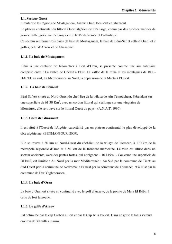 Etude comparative d’Age et de croissance de l’espèce Pagellus acarne (Risso, 1827) dans les trois secteurs géographiques du littoral Algérien.: