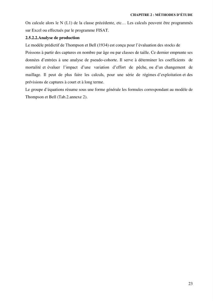 Contribution à l’étude de la croissance et de l’exploitation de l’espèce « Mullus barbatus» dans la baie de Jijel.